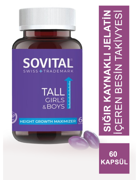 Sovital Tall Girls & Boys 60 Yumuşak Kapsül (S.K.T 10-2025) 