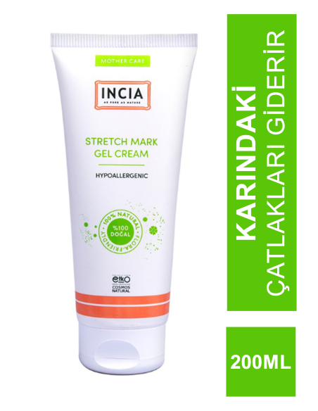 İncia Stretch Mark Cream ( Karın Çatlak Jel Kremi ) 200 ml (S.K.T 08-2025) 