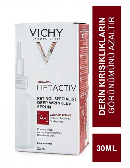 Vichy Liftactiv Retinol Specialist Derin Kırışıklık Karşıtı Serum 30ml (S.K.T 08-2025) 