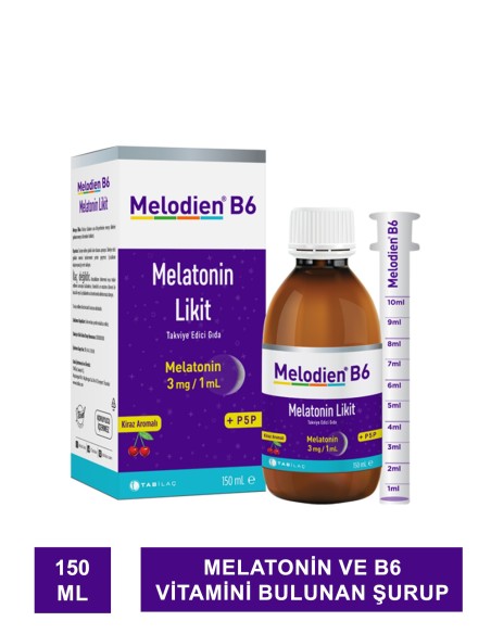 Melodien B6 Melatonin Likit 150 ml (S.K.T 09-2025) 