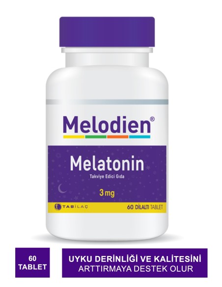 Melodien Melatonin 60 Dilaltı Tablet (S.K.T 08-2025) 