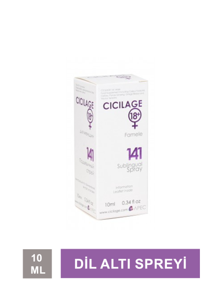 Cicilage Women 141 Dilaltı Spreyi 10 ml (S.K.T 11-2025) 