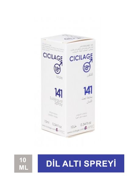 Cicilage Men 141 Dilaltı Spreyi 10 ml (S.K.T 11-2025) 