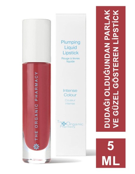 The Organic Pharmacy No Lipstick Plumping Liquid - Coral 5 ml 