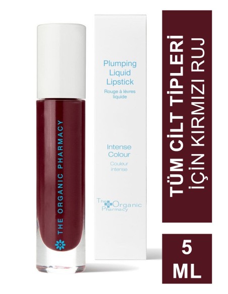 The Organic Pharmacy No Plumping Liquid Lipstick - Red 5 ml 