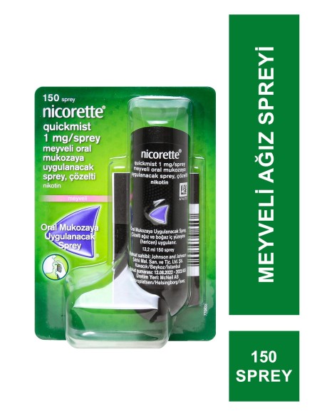 Nicorette Quıckmıst 1 mg Meyveli Ağız Spreyi 