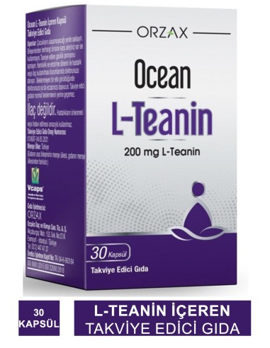 Ocean L-Teanin 30 Kapsül (S.K.T 01-2026) 