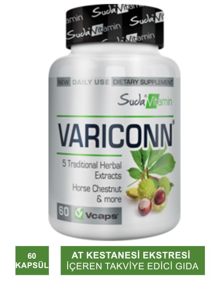 Suda Vitamin Variconn 60 Kapsül (S.K.T 09-2025) 