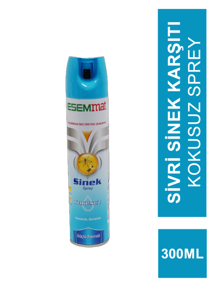 Outlet - Esemmat Sineklere Karşı Kokusuz Sprey 300 ml (S.K.T 05-2023) 