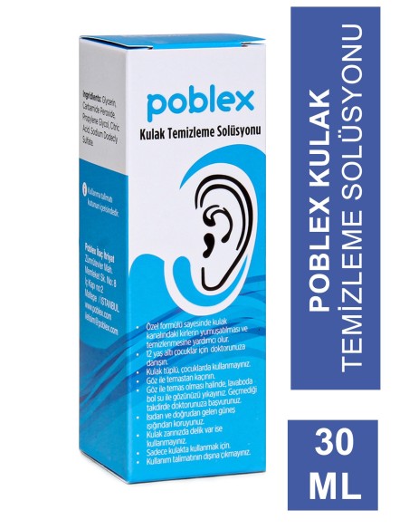 Poblex Kulak Temizleme Solüsyonu 30 ml 