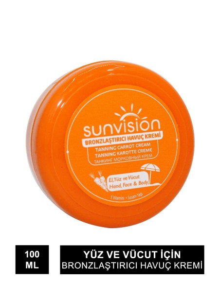 Sunvision Bronzlaştırıcı Havuç Kremi 100 ml 