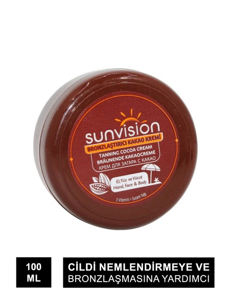 Sunvision Bronzlaştırıcı Kakao Kremi 100 ml 