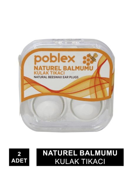 Poblex Natural Balmumu Kulak Tıkacı 2'li 