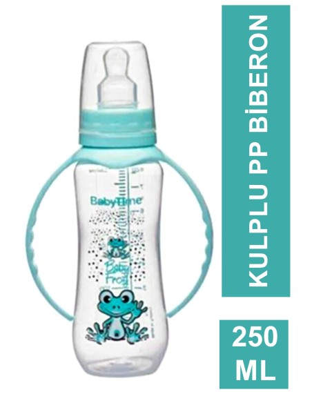 BabyTime PP Kulplu Biberon 250 ml ( BT069 ) Yeşil