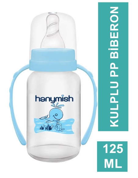 Hanymish Kulpu Cam Biberon 125 ml ( 403 ) Mavi