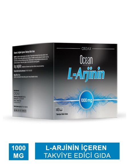 Ocean L-Arjinin 1000mcg 60 Saşe 