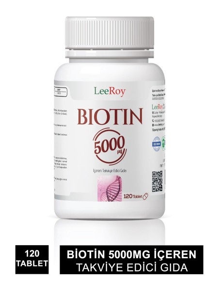 LeeRoy Biotin 5000mg 120 Tablet 