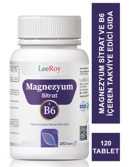 LeeRoy Magnezyum Sitrat 120 Tablet 