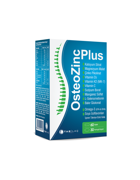 OsteoZinc Plus 60 Tablet + 30 Kapsül 