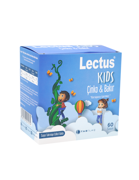 Lectus Kids Çinko & Bakır 60 Saşe 