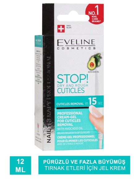 Eveline Stop Dry and Rough Cuticles ( Kütikül Giderici Jel Krem ) 12 ml 