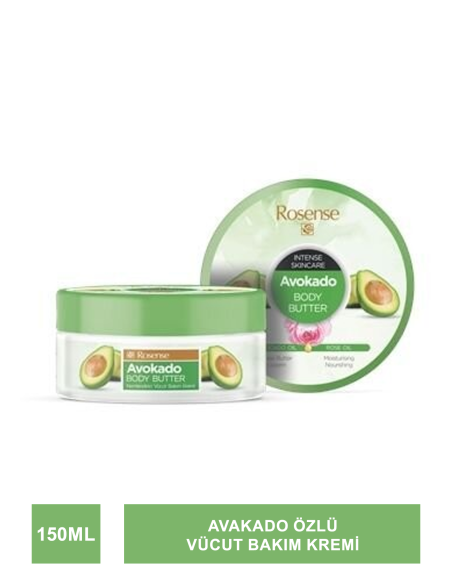 Rosense Avokado Body Butter ( Nemlendirici Vücut Bakım Kremi ) 150 ml 