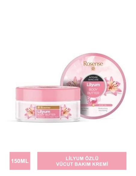 Rosense Lilyum Body Butter ( Nemlendirici Vücut Bakım Kremi ) 150 ml 