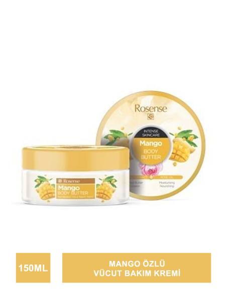 Rosense Mango Body Butter ( Nemlendirici Vücut Bakım Kremi ) 150 ml 