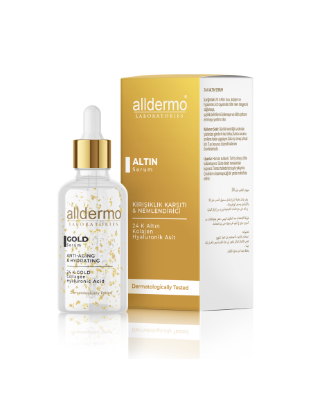 Alldermo Gold Serum ( Kırışıklık Karşıtı & Nemlendirici ) 30 ml 