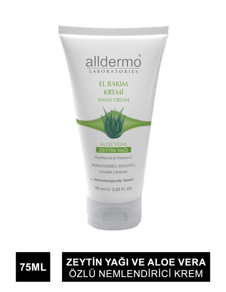 Alldermo El Bakım Kremi ( Aloe Vera ) 75 ml 