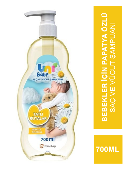 Uni Baby Tatlı Rüyalar Saç ve Vücut Şampuanı 700 ml 