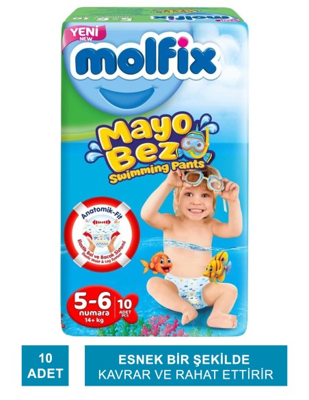 Molfix Mayo Bez Beden:5-6 (14+Kg) 10 Adet 