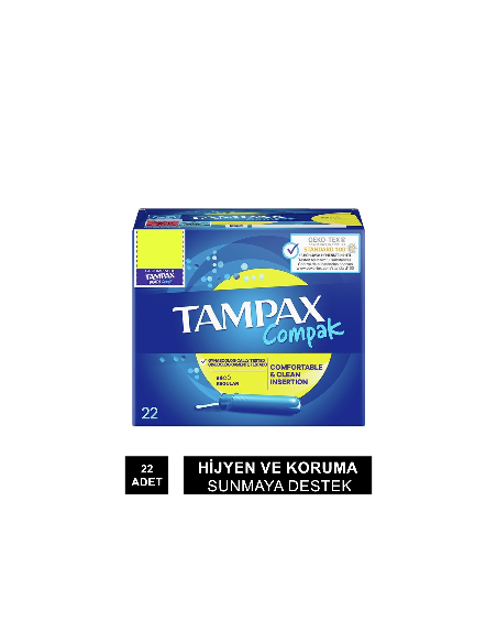 Tampax Compak Normal Tampon 22 Adet 