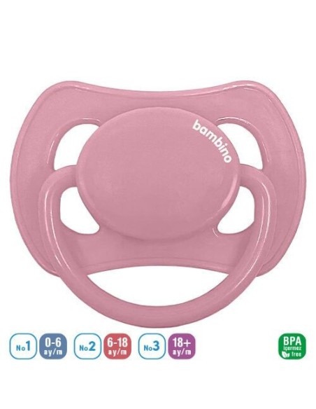 Bambino Kelebek Damaklı Emzik 0-6 Ay ( P2466 ) Pembe