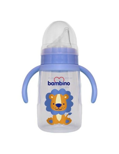 Bambino Kulplu Alıştırma Bardağı 6+ Ay 250 ml ( P6259 ) Mavi