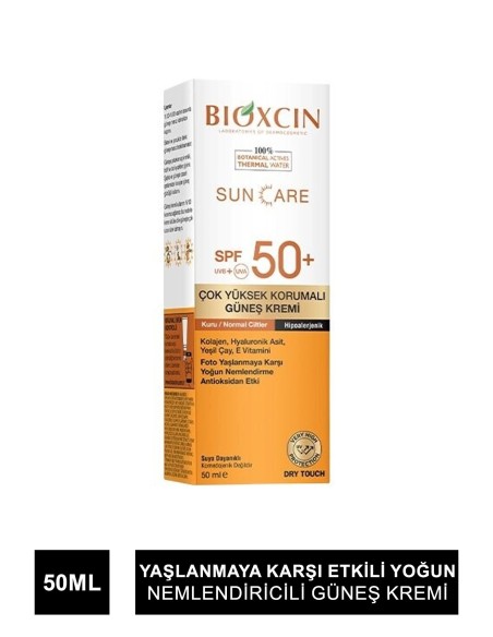 Bioxcin Sun Care Kuru/Normal Ciltler İçin Güneş Kremi Spf 50+ 50 ml 