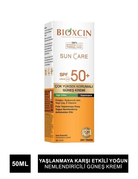 Bioxcin Sun Care Yağlı Ciltler İçin Güneş Kremi Spf 50+ 50 ml 