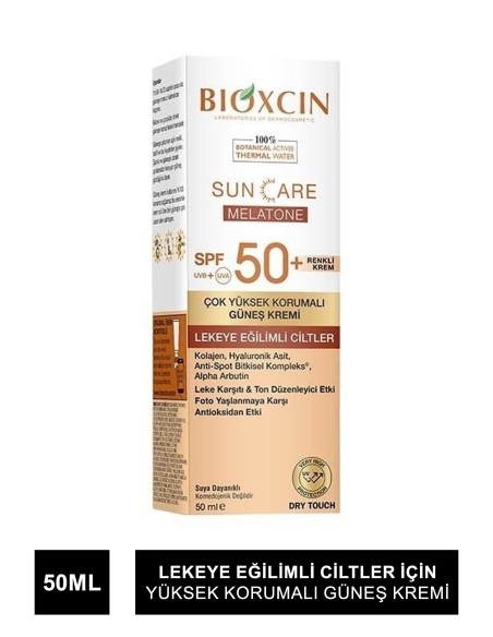 Bioxcin Sun Care Lekeli Ciltler İçin Renkli Güneş Kremi Spf 50+ 50 ml 