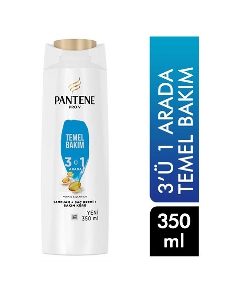 Pantene 3ü1 Arada Temel Bakım Şampuanı 350 ml 