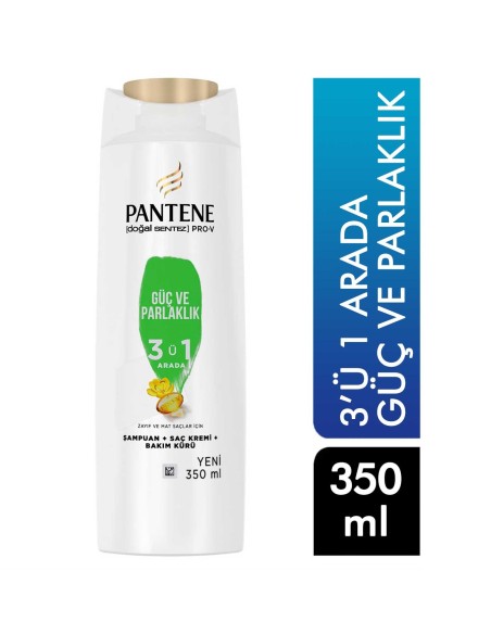 Pantene 3ü1 Güç ve Parlaklık Şampuan 350 ml 