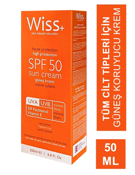 Wiss Sun Güneş Kremi Spf50+ 200 ml 