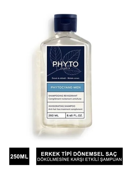 Phyto Phytocyane Erkek Tipi Dökülme Giderici Şampuan 250ml 