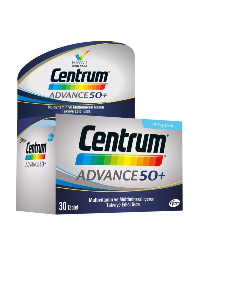 Outlet - Centrum Advance 50+ Multivitamin 30 Tablet 