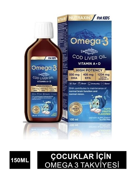 Nutraxin Omega-3 Kids Şurup 150 ml 