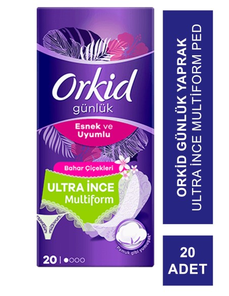 Orkid Günlük Yaprak Ultra İnce Multiform Ped 20 Adet 