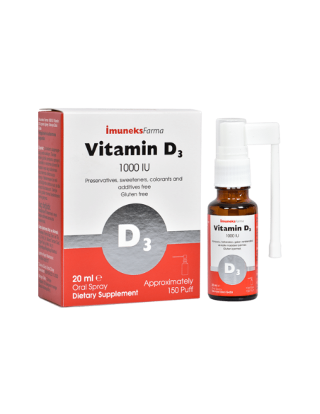 İmuneks Vitamin D3 1000 IU Sprey 20 ml 