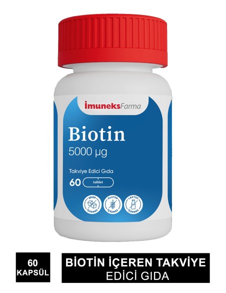 İmuneks Biotin 5000mg 60 Tablet 