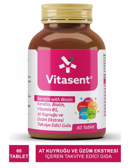 Vitasent Keratin & Biotin 60 Tablet 