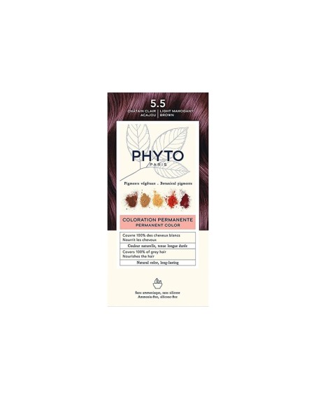 Phyto Color Bitkisel Saç Boyası - 5.5 - Açık Kestane Akaju 