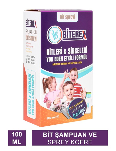 Biterex Bit Şampuan ve Sprey Kofre 100+150 ml 